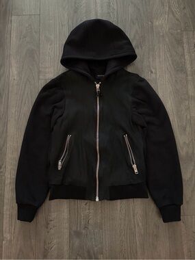 Black Mackage zip up hoodie